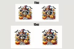 Spooky Season Raccoon Mug Wrap For 11 oz and 15 oz, 3d Mug, Funny Quotes Png