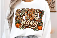 Spooky Season PNG, Halloween Shirt Design, Retro Pumpkin Png Product Image 2