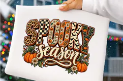 Spooky Season PNG, Halloween Shirt Design, Retro Pumpkin Png Product Image 4
