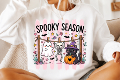 Spooky Season PNG, Cute Ghost Skeleton Product Image 1