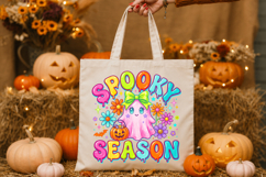 Spooky Season Png, Neon Ghost Halloween Png Product Image 2