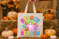 Spooky Season Png, Neon Ghost Halloween Png Product Image 2