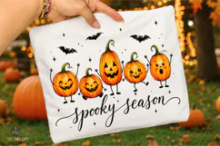 Spooky Season Png,Pumpkin Sublimation Shirt Png Product Image 1