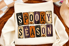 Spooky Season PNG,Vintage Halloween Sublimation Shirt Design Product Image 2