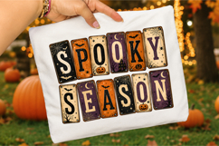Spooky Season PNG,Vintage Halloween Sublimation Shirt Design Product Image 3