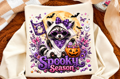 Spooky Season Raccoon PNG, Ghost Raccoon Halloween Design Product Image 2