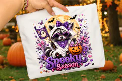 Spooky Season Raccoon PNG, Ghost Raccoon Halloween Design Product Image 3