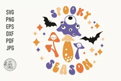 Spooky Season SVG cut files you can use for funny Retro Halloween shirts, mugs, tumblers, phone cases, stickers, decals and more.