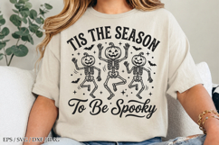 Spooky Season Skeleton Dance SVG Funny Halloween Pumpkin Product Image 1
