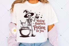 Spooky Season SVG, Vintage Halloween Skeleton SVG, Retro Product Image 3