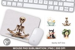 Mouse Pad Watercolor Spooky Self Care Product Image 1