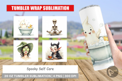 Tumbler Watercolor Spooky Self Care Product Image 1