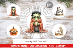 Wind Spinner Watercolor Spooky Self Care Product Image 1