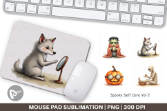 Mouse Pad Watercolor Spooky Self Care Product Image 1