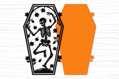 Spooky Skeleton Coffin Halloween SVG Product Image 3