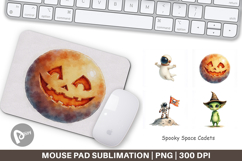 Mouse Pad Watercolor Spooky Space Cadets Product Image 1