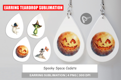 Earring Watercolor Spooky Space Cadets Product Image 1