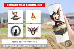 Tumbler Watercolor Spooky Space Cadets Product Image 1