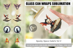 Glass Can Watercolor Spooky Space Cadets Product Image 1