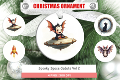 Ornament Watercolor Spooky Space Cadets Product Image 1