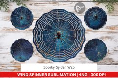 Wind Spinner Spooky Spider Web Product Image 1
