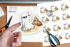 Spooky Summer Ghosts Sticker Product Image 1