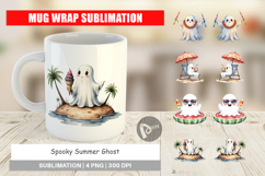 Mug Wrap Spooky Summer Ghosts Product Image 1