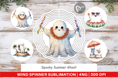 Wind Spinner Spooky Summer Ghosts Product Image 1