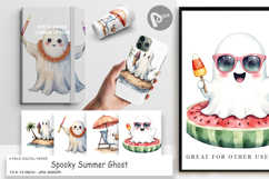 Digital Paper Spooky Summer Ghosts Product Image 1