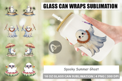 Glass Can Spooky Summer Ghosts Product Image 1
