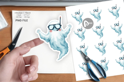Spooky Summer Ghosts Sticker Product Image 1
