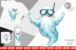Spooky Summer Ghosts Clipart Product Image 1