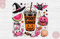 Spooky Summerween Coffee Sublimation PNG Product Image 1