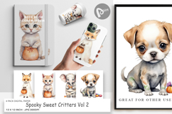 Digital Paper Spooky Sweet Critters Product Image 1