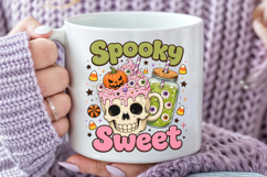 Spooky Sweet Halloween Coffee PNG Design Product Image 4