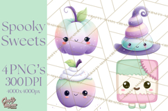 Haunted Bake Shop Delights Clipart PNG Cute Kawaii Pastels Product Image 1