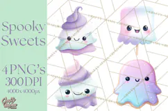 Haunted Bake Shop Delights Clipart PNG Cute Kawaii Pastels Product Image 1