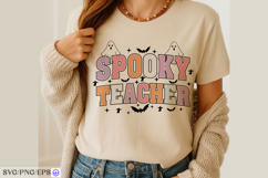 Spooky Teacher SVG, Halloween Teacher Shirt Design Product Image 2