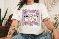 Spooky Teacher Ghost PNG, Halloween Sublimation Product Image 3