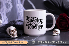 Spooky Teacher SVG File | Spooky Halloween SVG Product Image 2