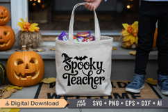 Spooky Teacher SVG File | Spooky Halloween SVG Product Image 4