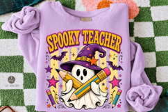 Spooky Teacher PNG,Halloween Ghost Witch and Pencil Design Product Image 1