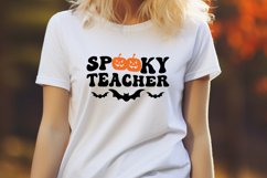 Spooky Teacher Svg | Retro Wave Groovy Halloween SVG Product Image 3