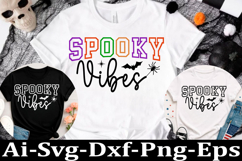 Spooky Vibes SVG, Halloween SVG PNG Files, Product Image 1