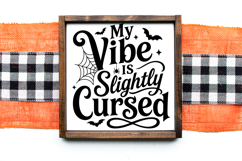 Black and white Halloween phrase cut file
