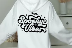 Spooky Vibes SVG - Ghost Retro Halloween PNG - Spooky PNG Product Image 4