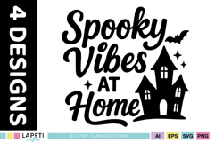 Home Is Where The Haunts Are SVG for seasonal decor