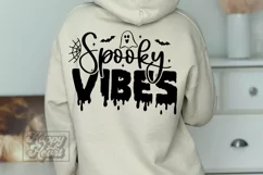 Spooky Vibes PNG- Ghost Retro Halloween PNG - Spooky SVG Product Image 1