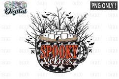 Spooky Vibes Cocoa Sublimation PNG ONLY ! Product Image 1
