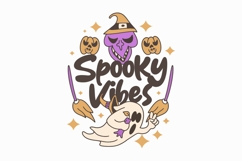 Funny Halloween Doodles T-shirt Designs Bundle Product Image 7